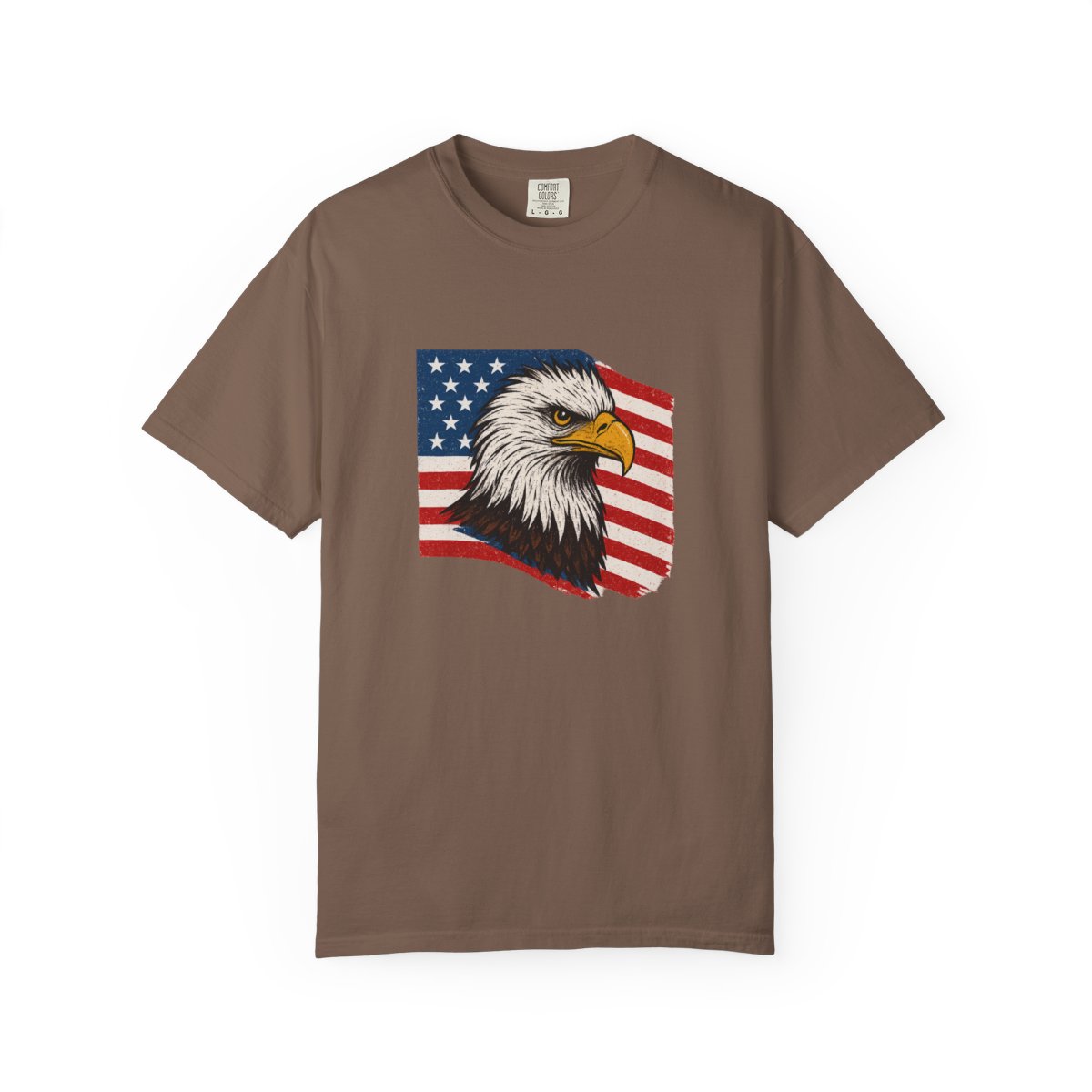 Patriotic Bald Eagle Freedom USA T-Shirt - alternate angle 3, merchandise