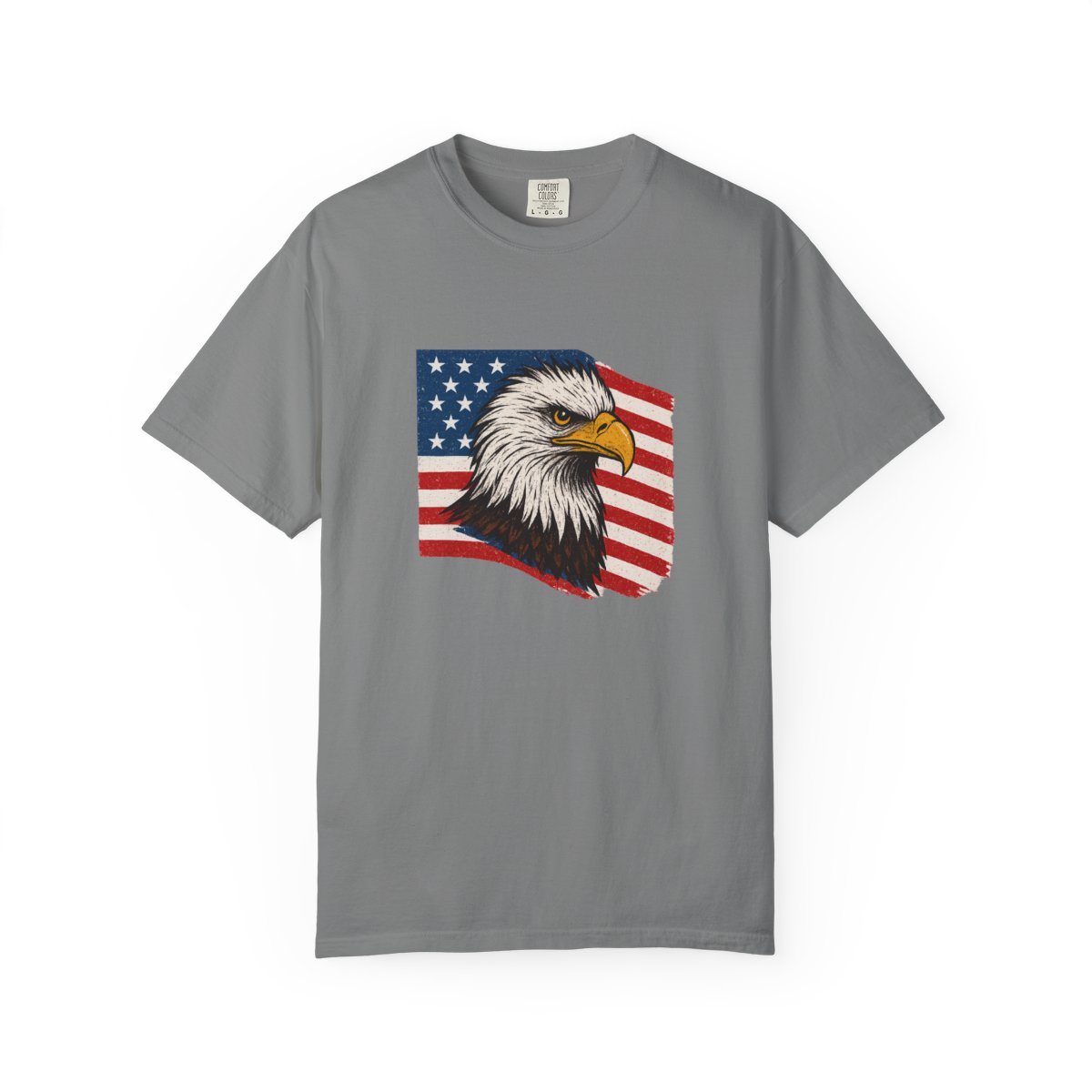 Patriotic Bald Eagle Freedom USA T-Shirt - alternate angle 5, merchandise
