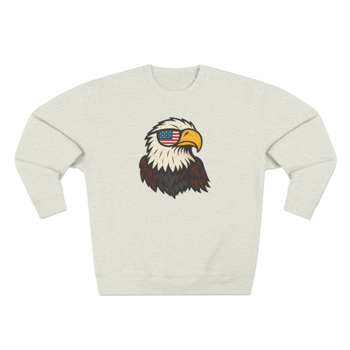 America's Birthday Bald Eagle Patriotic Sweatshirt - alternate angle 2, merchandise