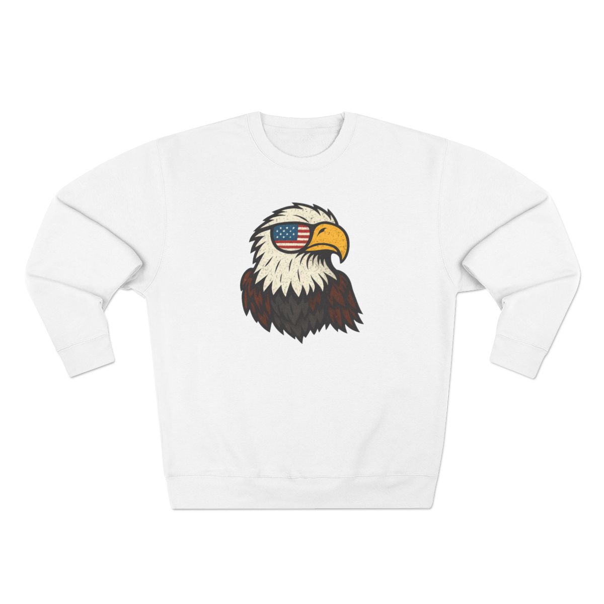 America's Birthday Bald Eagle Patriotic Sweatshirt - alternate angle 3, merchandise