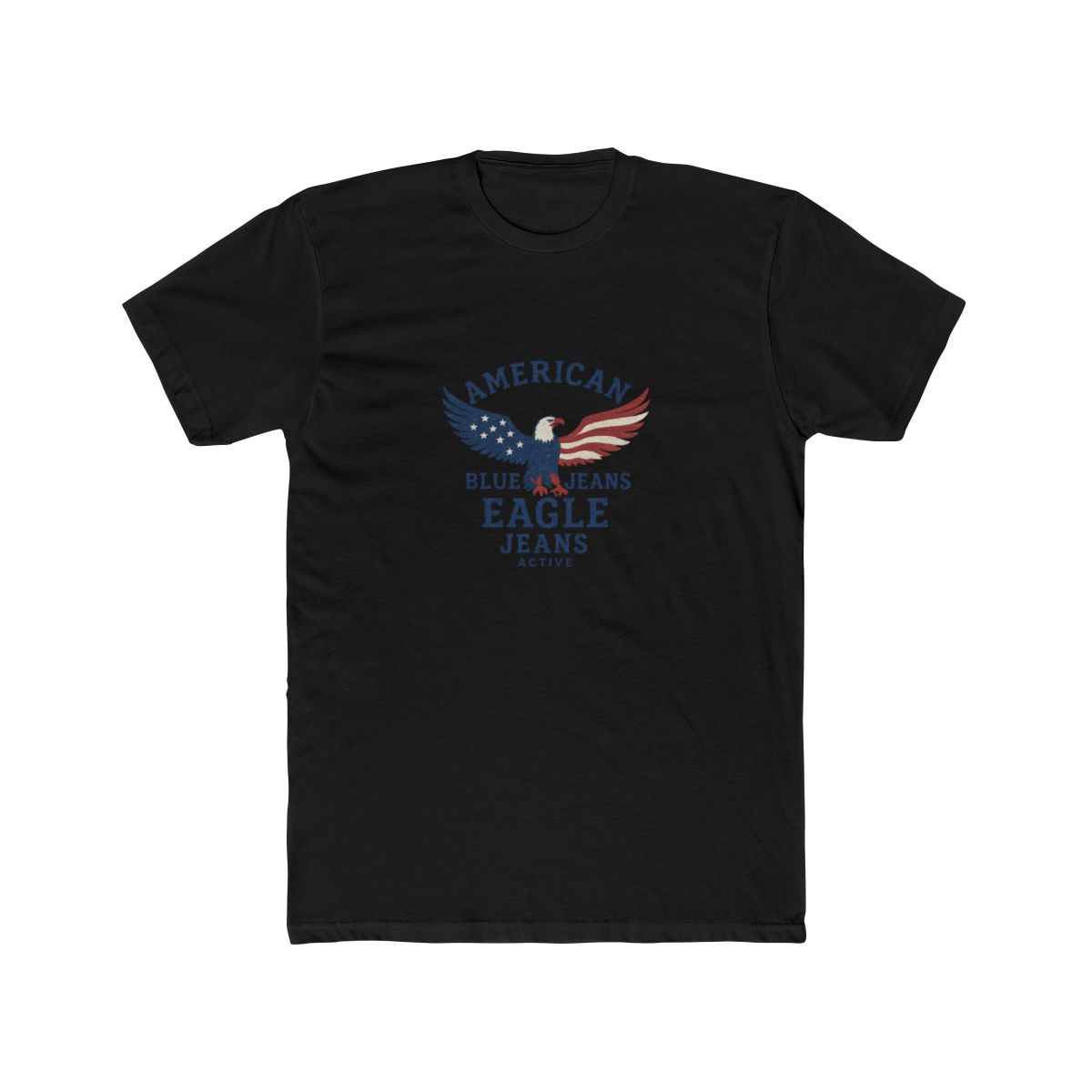 Patriotic Blue Jeans Eagle T-Shirt