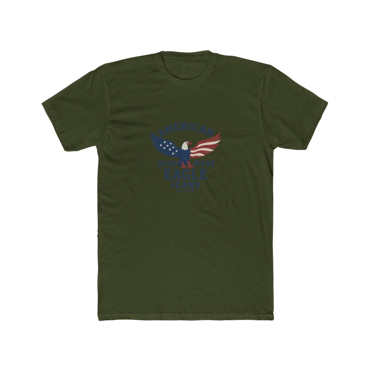 Patriotic Blue Jeans Eagle T-Shirt - alternate angle 5, merchandise
