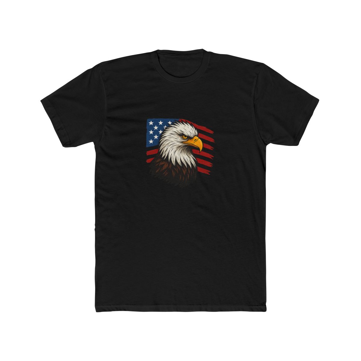 Patriotic Bald Eagle Freedom USA T-Shirt - alternate angle 4, merchandise