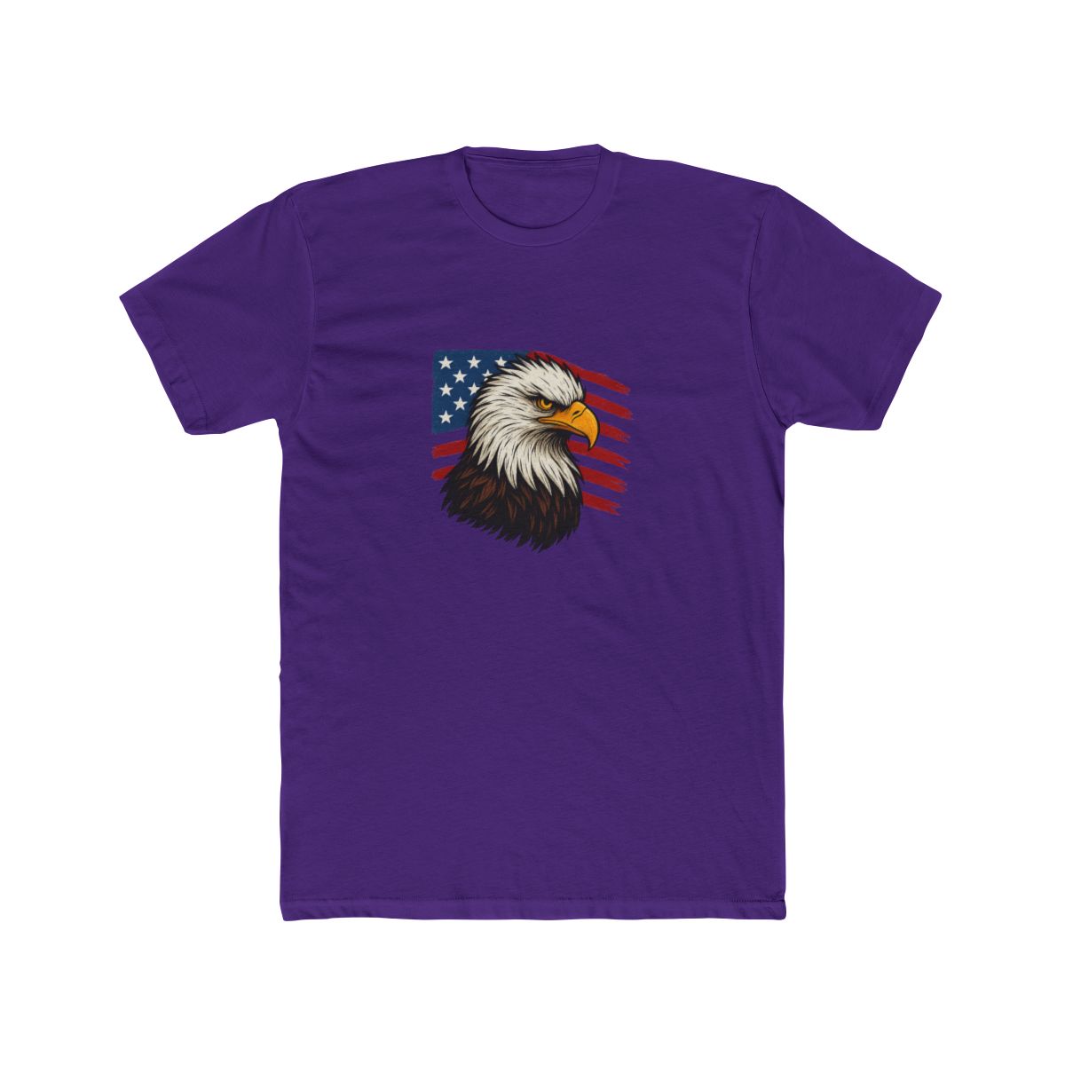 Patriotic Bald Eagle Freedom USA T-Shirt - alternate angle 5, merchandise