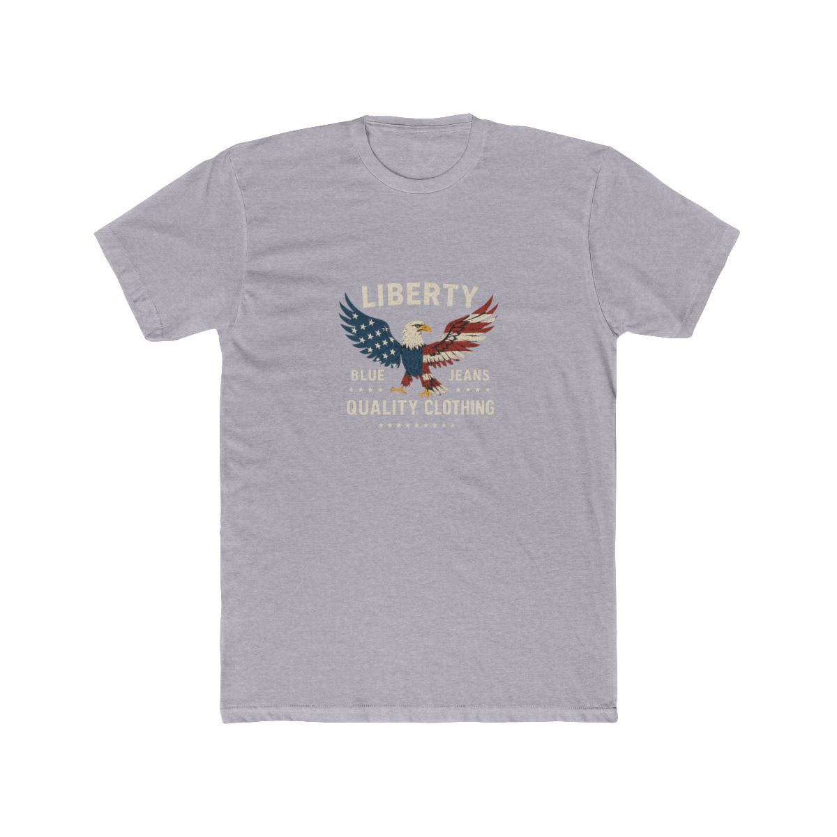 Blue Jeans Bald Eagle Patriotic T-Shirt - alternate angle 5, merchandise