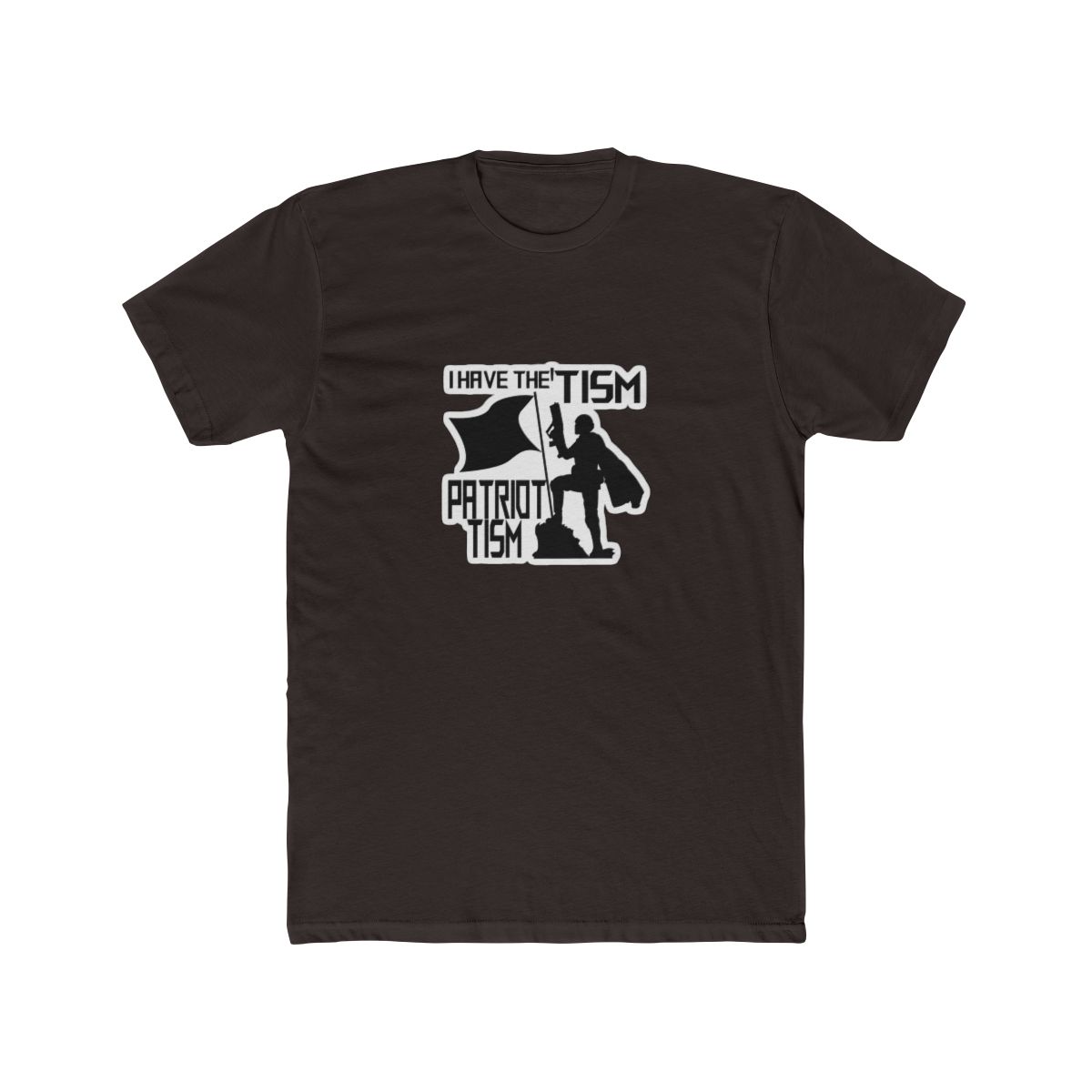 Patriotism in Black Bold Statement T Shirt - Proud Patriot Gift - alternate angle 2, merchandise
