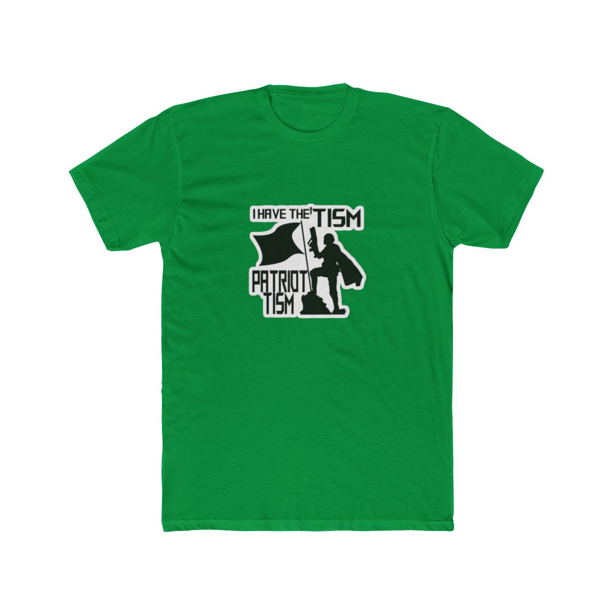 Patriotism in Black Bold Statement T Shirt - Proud Patriot Gift - alternate angle 2, merchandise