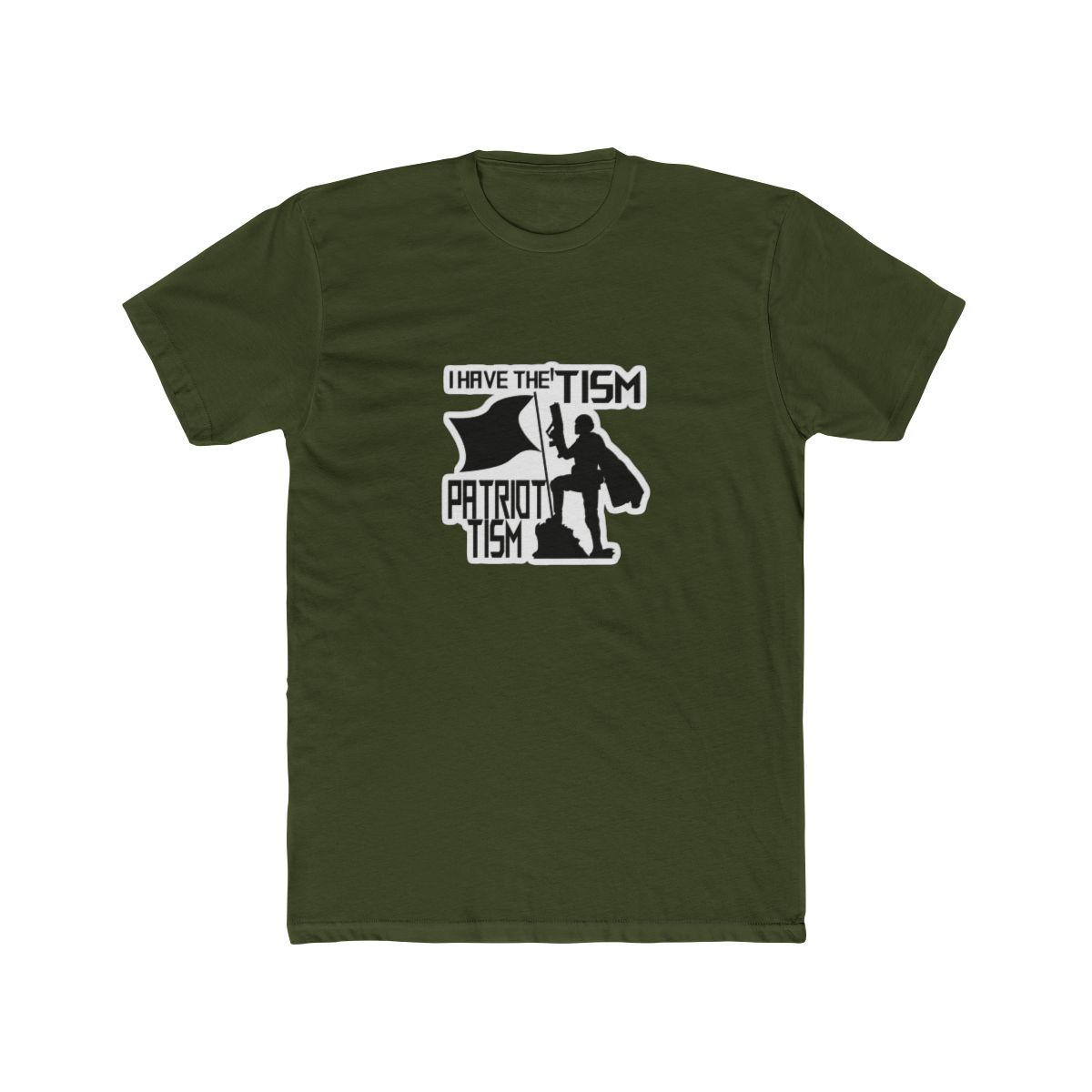 Patriotism in Black Bold Statement T Shirt - Proud Patriot Gift - alternate angle 5, merchandise