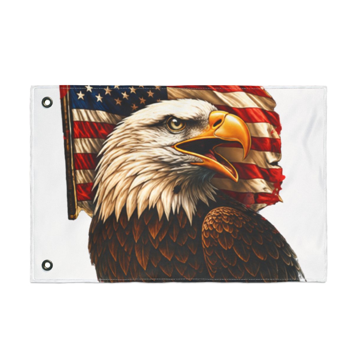 Patriotic Eagle AirPods Case, American Flag Art AirPods Pro Eco Leather, Bald Eagle USA Cover for AirPods 2 3 4 Pro/Pro 2 - Official Flags merchandise
