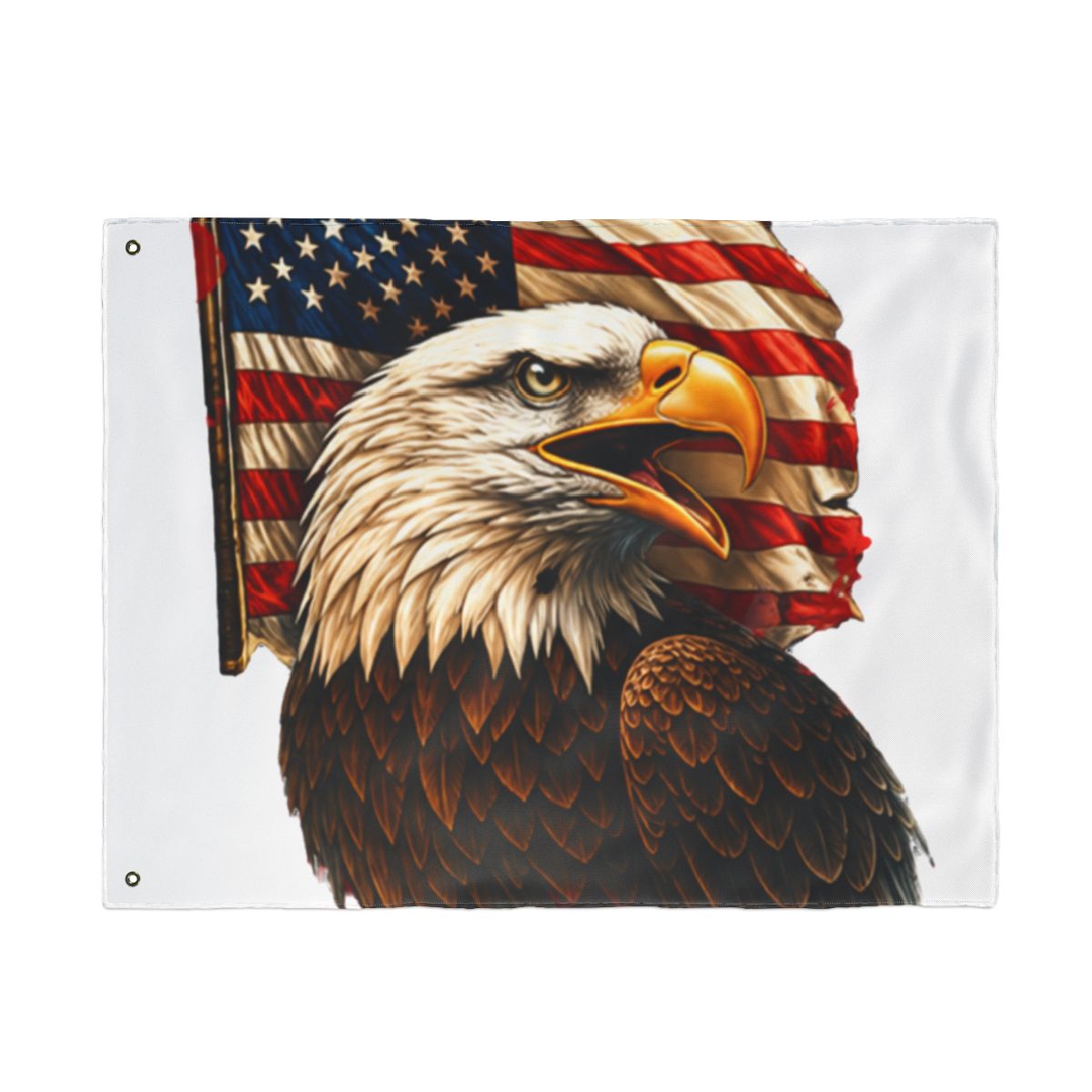 Patriotic Eagle AirPods Case, American Flag Art AirPods Pro Eco Leather, Bald Eagle USA Cover for AirPods 2 3 4 Pro/Pro 2