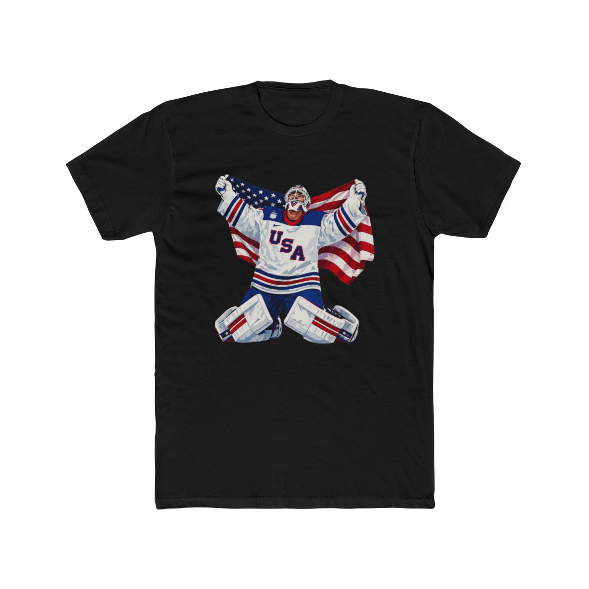 Connor Hellebuyck Usa Goalie Gold Essential T Shirt