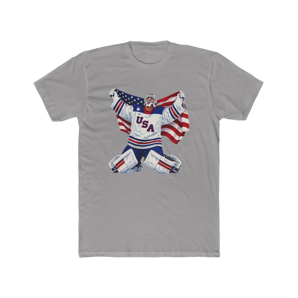 Connor Hellebuyck Usa Goalie Gold Essential T Shirt - Official T-Shirts merchandise