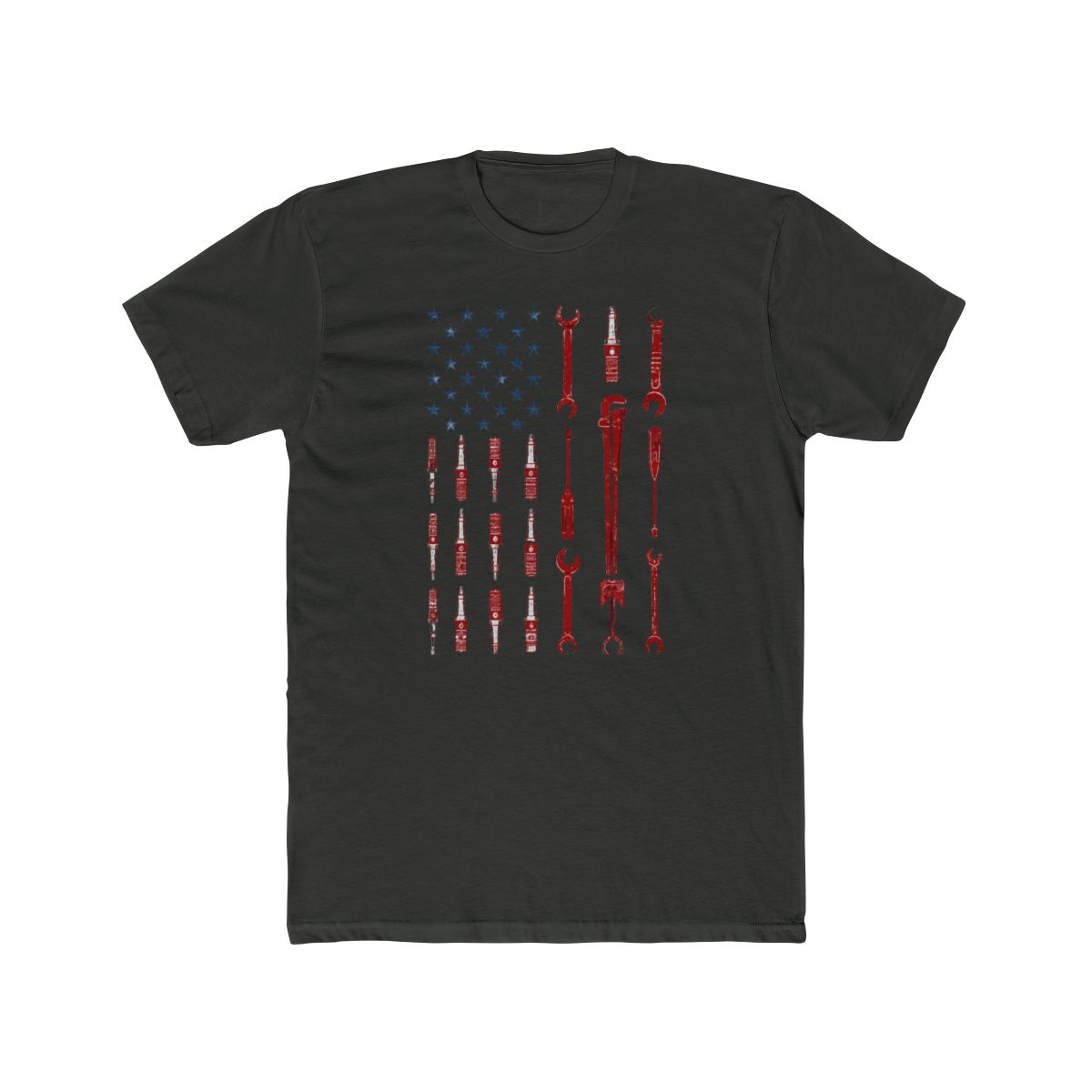 The Official Mechanic USA Flag T Shirt - alternate angle 5, merchandise