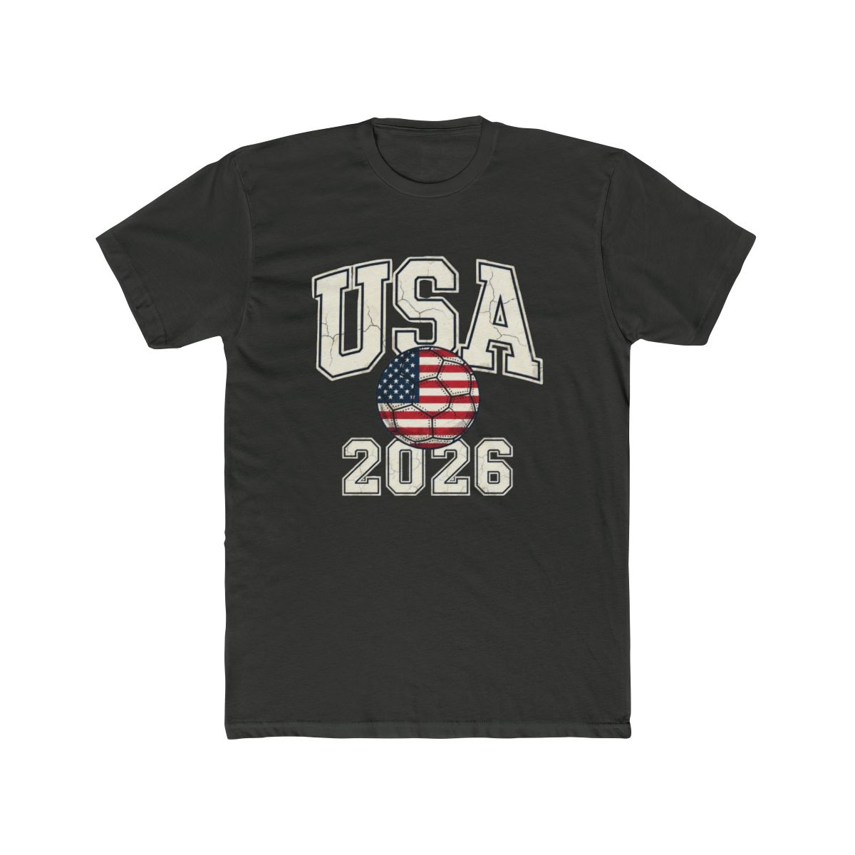 Vintage USA Soccer Ball American World Cup 2026 T Shirt - alternate angle 5, merchandise