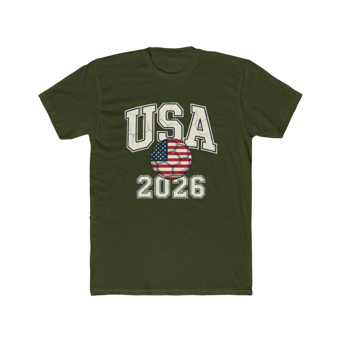 Vintage USA Soccer Ball American World Cup 2026 T Shirt - alternate angle 4, merchandise