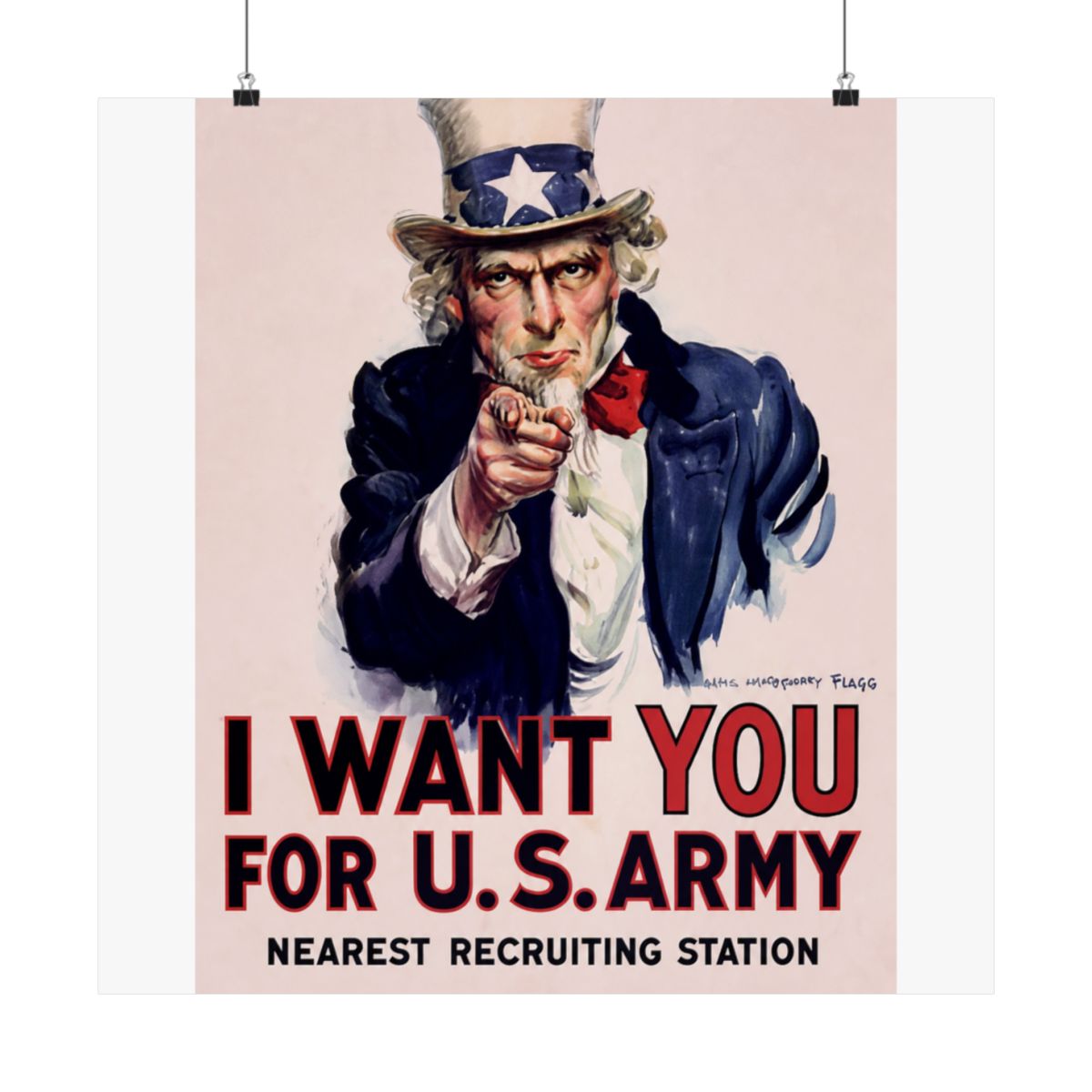 Uncle Sam Recruitment Poster - alternate angle 4, merchandise