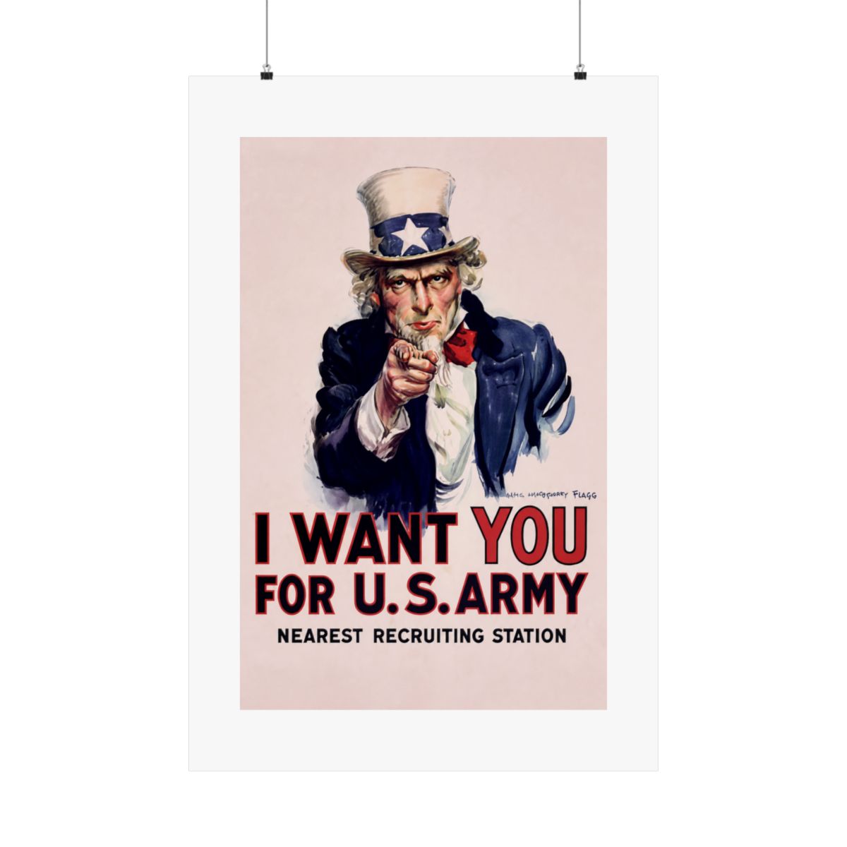 Uncle Sam Recruitment Poster - alternate angle 2, merchandise
